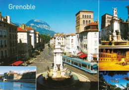38 - Isere -  GRENOBLE - Place Notre Dame - Fontaine Des Trois Ordres - Quais De L Isere - Grenoble