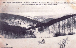88 - Vosges -  BALLON D ALSACE En Hiver - Vue Prise Du Grand Hotel Stauffer Sur La Trouée De Belfort Le 20 Fevrier 1910 - Autres & Non Classés