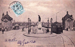 45 - Loiret -  ORLEANS - La Statue De Jeanne D Arc Et Entrée Du Pont - Orleans