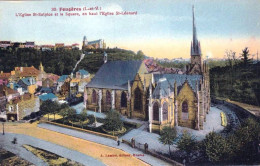 35 - Ille Et Vilaine - FOUGERES -  L église Saint Sulpice Et Le Square - Fougeres