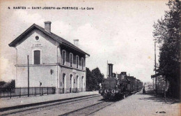 44 - Loire Atlantique - NANTES -  Saint Joseph De Portricq - La Gare - Train Vapeur A Quai - Nantes