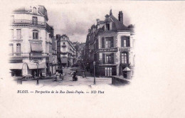 41 - Loir Et Cher -  BLOIS -  Perspective De La Rue Denis Papin - Café De La Bourse - Blois