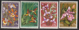HONDURAS Britannique - N°211/4 ** (1968) Orchidées - Honduras Británica (...-1970)