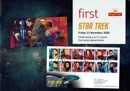 ROYAL MAIL COMMUNICATION STAMPS TIMBRES EMISSION 2020 SCI-FI STAR TREK - Kino