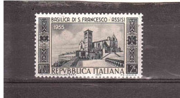 1955 L.25 BASILICA S.FRANCESCO ASSISI - 1946-60: Nieuw/plakker