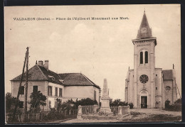 CPA Valdahon, Place De L`Eglise Et Monument Aux Mort  - Other & Unclassified