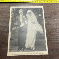 1930 GHI19 MARIAGE DE Marie-Antoinette BARROIS AVEC Gabriel PIERARD à Notre-Dame De Consolation, à Lille, - Sammlungen