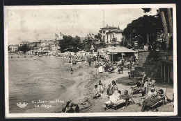 CPA Juan-les-Pins, La Plage  - Juan-les-Pins