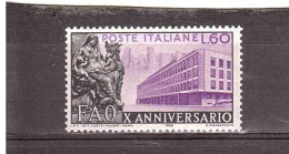 1955 L.60 FAO - 1946-60: Nieuw/plakker