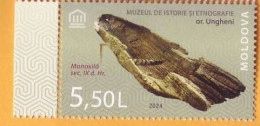 2024 Moldova  FDC „From The Museums’ Patrimony”  Monoxilo, Museum Of History And Ethnography From Ungheni. - Moldavië