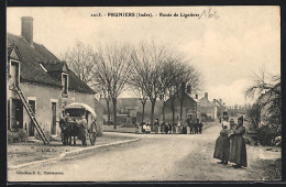 CPA Pruniers, Route De Lignières  - Autres & Non Classés