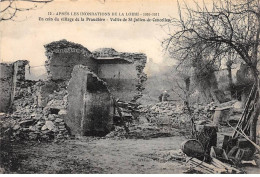 Après Les Inondations De La Loire 1910 - Un Coin Du Village De LA PRAUDIERE - Très Bon état - Autres & Non Classés