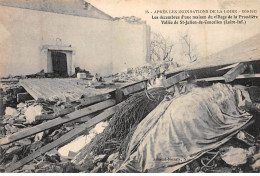 Après Les Inondations De La Loire 1910 - Les Décombres D'une Maison Du Village De LA PRAUDIERE - Très Bon état - Autres & Non Classés