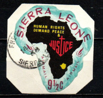 SIERRA LEONE - 1968 - ANNO INTERNAZIONALE DEI DIRITTI UNIVERSALI DELL'UOMO - USATO - Sierra Leone (1961-...)