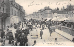 ALENCON - Rue Du Cours Un Jour De Marché - Très Bon état - Alencon