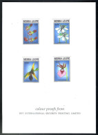 1988 Sierra Leone Végétaux Plantes Sauvages Fleurs Orchidées - Rare Epreuve Essai Non Dentelé - Yvert 1004/1007 - Orchidées