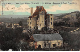SAINTE LIVRADE Près Moissac - Le Château - Baron De Saint Paul - état - Other & Unclassified