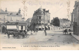 LAVAL - La Place De La Préfecture Et La Rue De La Gare - Très Bon état - Laval