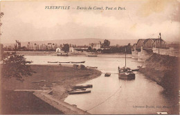 FLEURVILLE - Entrée Du Canal - Pont Et Port - état - Autres & Non Classés