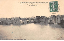 CHARLEVILLE - Crue De La Meuse 1910 - Inondation Du Quartier Saint Joseph - Très Bon état - Charleville