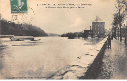 CHARLEVILLE - Crue De La Meuse 1910 - La Meuse Au Vieux Moulin Pendant La Crue - Très Bon état - Charleville