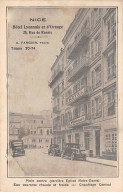 NICE - Hôtel Lyonnais Et D'Orange - Rue De Russie - état - Cafés, Hôtels, Restaurants
