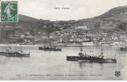 VILLEFRANCHE SUR MER - L'Escadre - Croiseurs Cuirassés De Premier Rang - état - Villefranche-sur-Mer