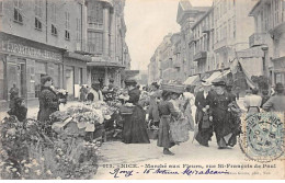NICE - Marché Aux Fleurs - Rue Saint François De Paul - état - Mercadillos