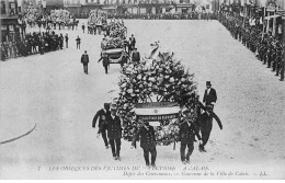 Les Obsèques Des Victimes Du Pluviose à CALAIS - Défilé Des Couronnes - Très Bon état - Calais