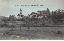 MONTFORT - L'Eglise, Le Château Et La Ferme - état - Other & Unclassified