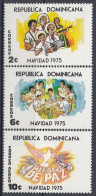 DOMINICAN REPUBLIC 1112-1114,unused,Christmas 1975 (**) - Repubblica Domenicana