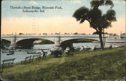11111586 Indianapolis Thirtieth Street Bridge Riverside Park Boot - Autres & Non Classés