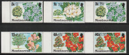 MONTSERRAT - N°436/41 ** (1980) Fleurs - Surchargés - - Montserrat