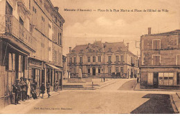 MANSLE - Place De La Rue Martin Et Place De L'Hôtel De Ville - Très Bon état - Mansle