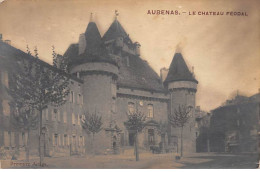 AUBENAS - Le Château Féodal - Carte Photo - état - Aubenas