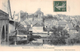 BEAUMONT - Château Et Pont Suspendu - Très Bon état - Beaumont Sur Sarthe