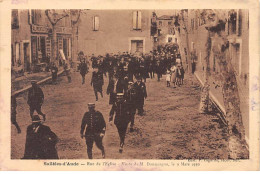 SALLELES D'AUDE - Rue De L'Eglise - Visite De M. Doumergue, Le 9 Mars 1930 - état - Salleles D'Aude