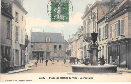 VAILLY - Place De L'Hôtel De Ville - La Fontaine - Très Bon état - Autres & Non Classés