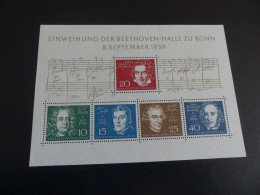 BF 1 "EINWEIHUNG DER BEETHOVEN-HALLE ZU BONN 1959" (cote 50) - 1959-1980