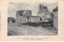 La Guerre En Champagne 1914 18 - PONTAVERT - L'Eglise - état - Other & Unclassified