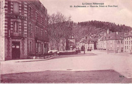 AUBUSSON - Place Du Palais Et Pont Neuf - Très Bon état - Aubusson