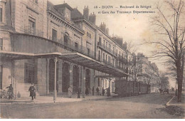 DIJON - Boulevard De Sévigné Et Gare Des Tramways Départementaux - état - Dijon