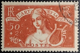FRANCE Y&T N°308 50c+2F. Rouge-brique. Cachet Discret.... - Used Stamps