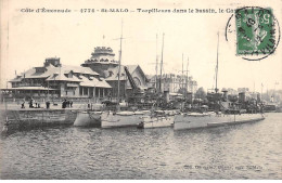 SAINT MALO - Torpilleurs Dans Le Bassin - Très Bon état - Saint Malo