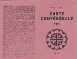 Carte C.F.T.C.,,,1955 Avec Vignettes - Historische Dokumente