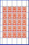 3245 COLOMBIA.1921 SEAPLANE OVER MAGDALENA RIVER 60 C. SC. C31 MNH SHEET OF 25 VERY FINE AND VERY FRESH. - Colombie