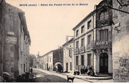 MOUX - Hôtel Des Postes Et Rue De La Mairie - état - Autres & Non Classés