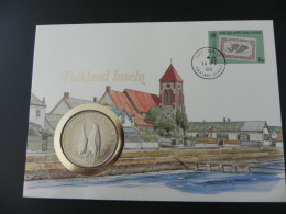 Falkland Islands 50 Pence 1987 - Numis Letter 1989 - Falklandinseln