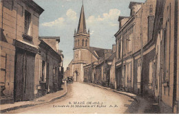 MAZE - La Route De Saint Mathurin Et L'Eglise - Très Bon état - Autres & Non Classés