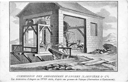 Commission Des Ardoisières D'ANGERS - Les Ardoisières D'Angers Au XVIIIe Siècle D'après Une Gravure - état - Angers